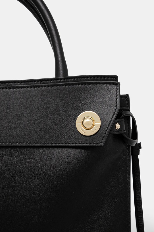 Guess torebka skórzana BIANCA czarny HWBIAA.L5117