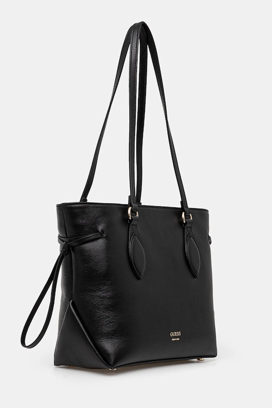 Guess torebka skórzana FLORENCE HWFLNC.L5103 czarny SS25