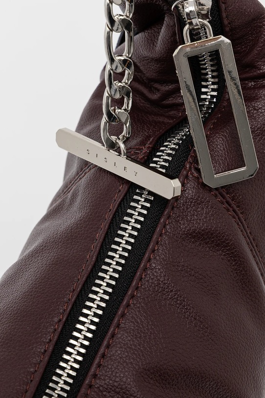 Sisley geantă burgundia 6TILWY050