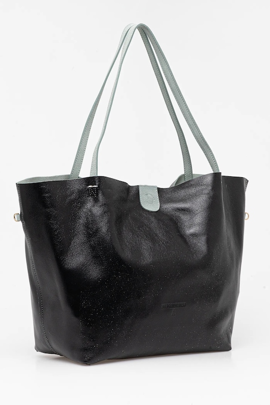 Двостороння шкіряна сумочка Patrizia Pepe 2B0130.L153 бірюзовий SS25