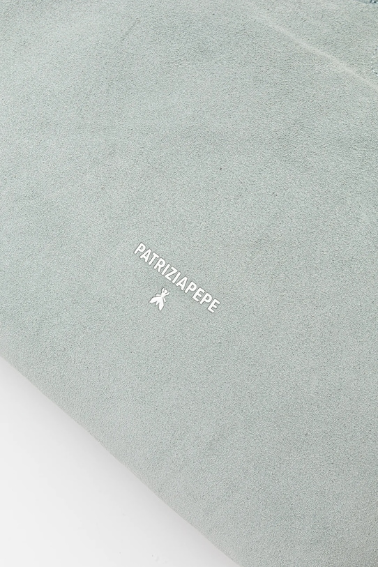 Двостороння шкіряна сумочка Patrizia Pepe бірюзовий 2B0130.L153