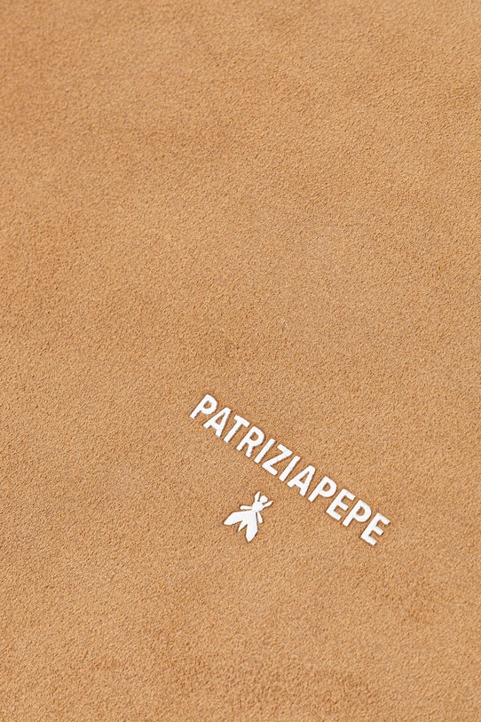 Dvostrana kožna torba Patrizia Pepe zelena 2B0130.L153