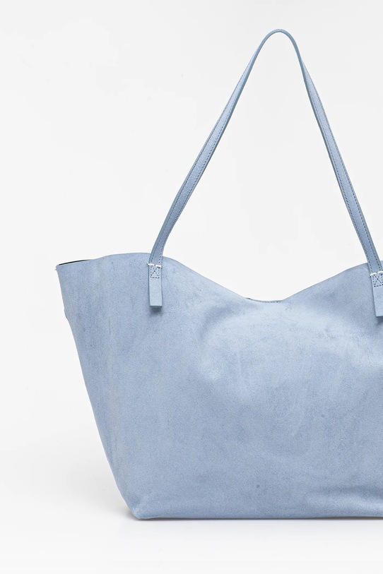 Аксессуары Двусторонняя кожаная сумка Patrizia Pepe 2B0130.L153 голубой