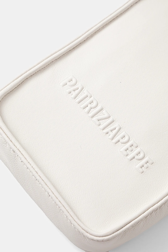 Δερμάτινο τσαντάκι τηλεφώνου Patrizia Pepe λευκό 2Q0008.L113