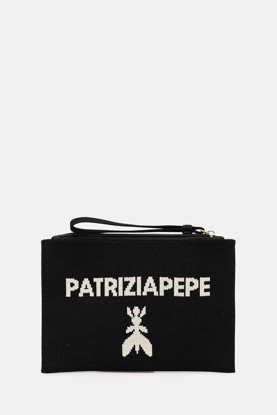 Torba Patrizia Pepe tekstil crna 2Q0023.K264