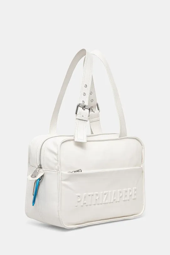 Patrizia Pepe borsa a mano in pelle 2B0125.L113P bianco SS25