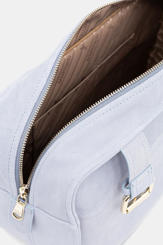 Patrizia Pepe geanta de mana din piele intoarsa 2B0125.L152P albastru