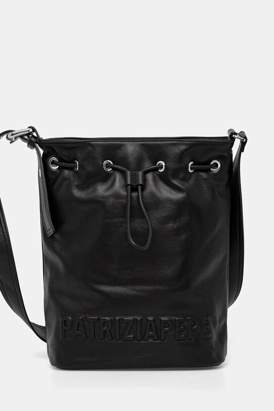 Patrizia Pepe poseta de piele uni negru 2B0129.L113