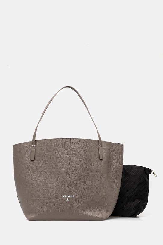 Patrizia Pepe torebka skórzana skóra licowa brązowy 2B0130.L148