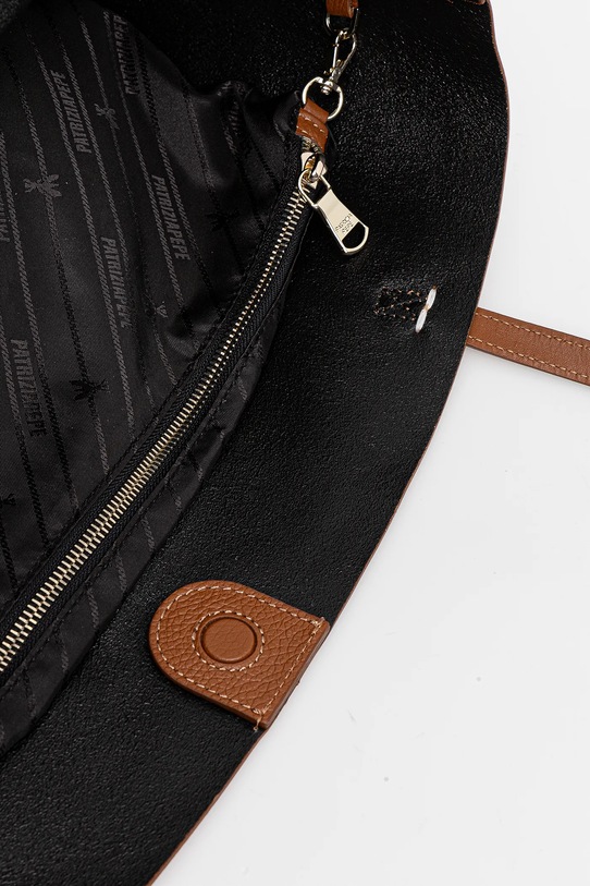 Kožená kabelka Patrizia Pepe 2B0130.L148 hnedá