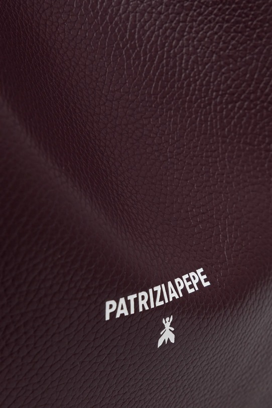 Patrizia Pepe torebka skórzana bordowy 2B0130.L148