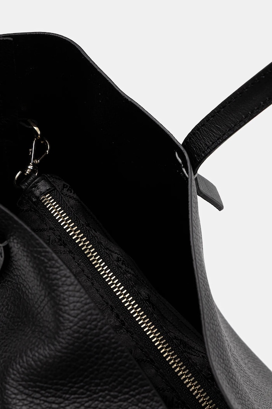 Kožená kabelka Patrizia Pepe 2B0130.L148 čierna