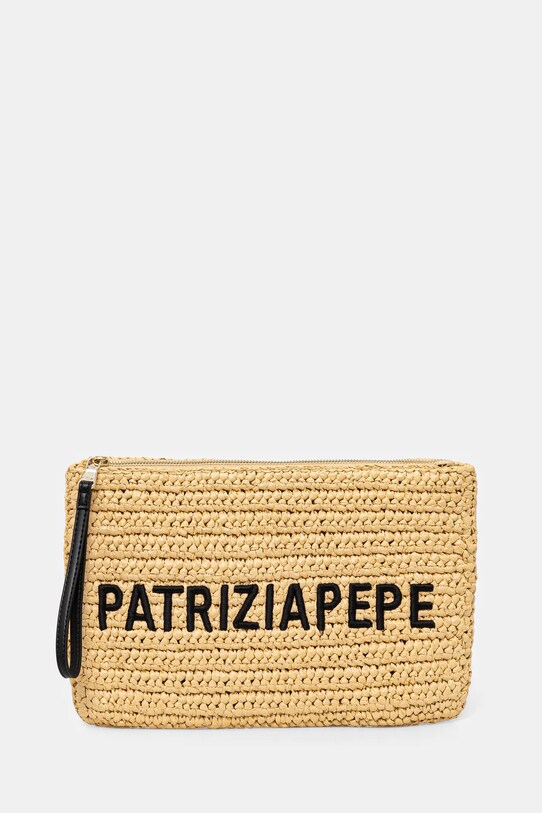 Listová kabelka Patrizia Pepe nezmestí A4 béžová 2B0134.V039