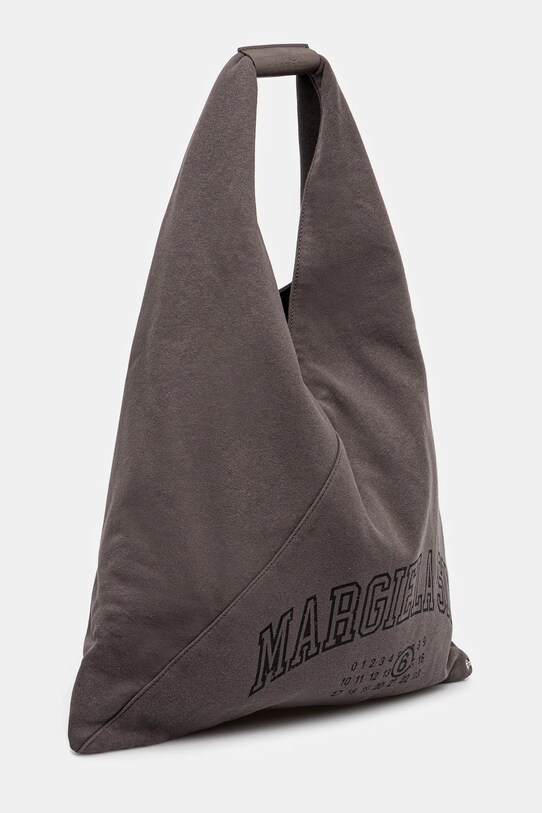MM6 Maison Margiela borsa a mano in cotone S54WD0039.P7261 marrone SS25