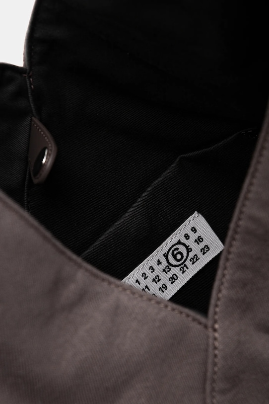 MM6 Maison Margiela borsa a mano in cotone S54WD0039.P7261 marrone