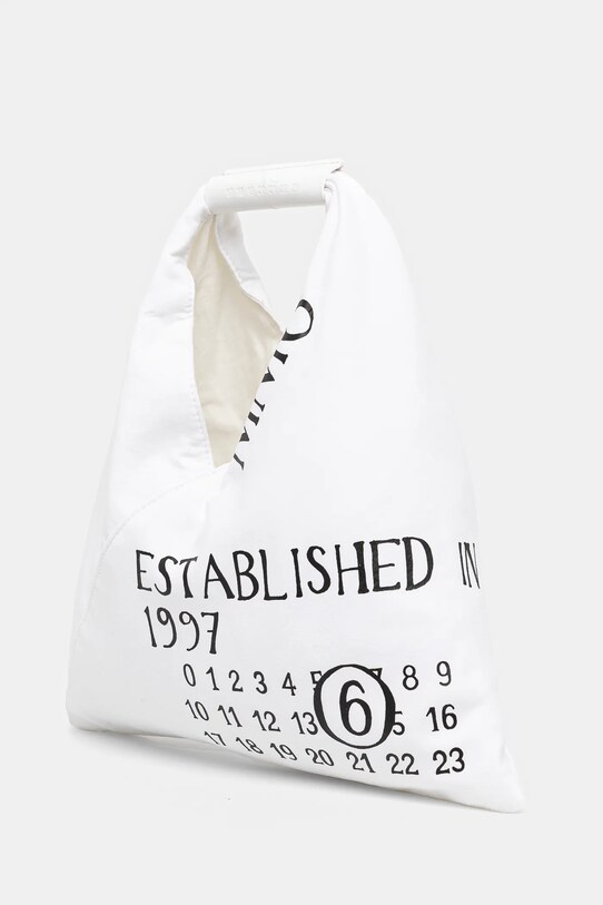 Бавовняна сумка MM6 Maison Margiela SB6WD0013.P7260 білий SS25