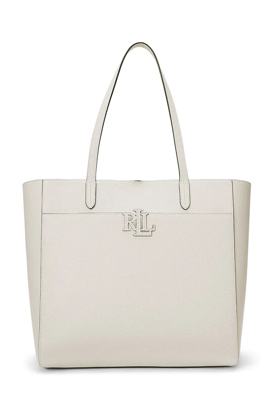 Lauren Ralph Lauren borsa a mano in pelle pelle fiore bianco 431960183