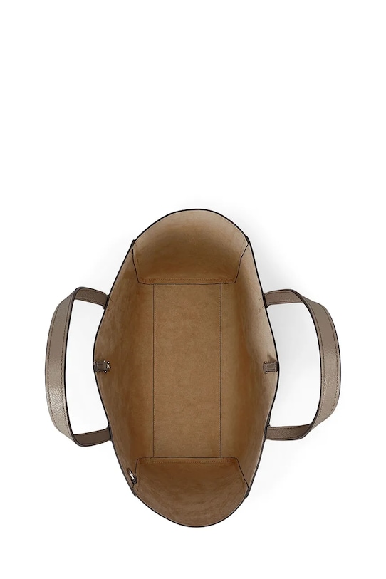 Kožená kabelka Lauren Ralph Lauren hnedá 431960183