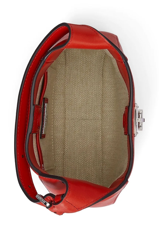 Usnjena torbica Lauren Ralph Lauren oranžna 431966750