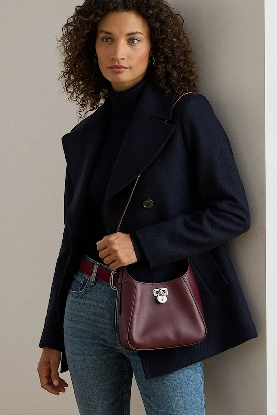 Kožená kabelka Lauren Ralph Lauren 431966750