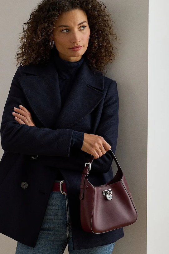 Kožená kabelka Lauren Ralph Lauren 431966750