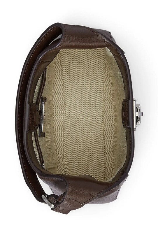 Lauren Ralph Lauren geantă de piele maro 431966750