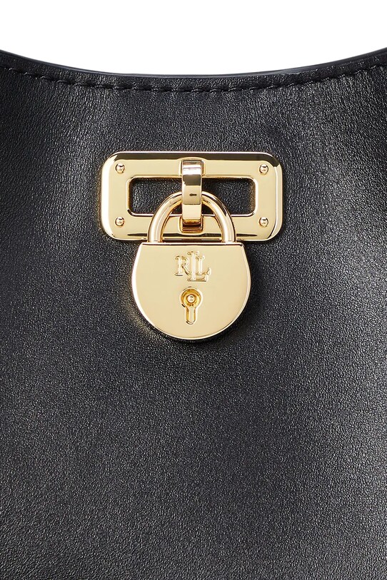 Шкіряна сумочка Lauren Ralph Lauren 431966750 чорний