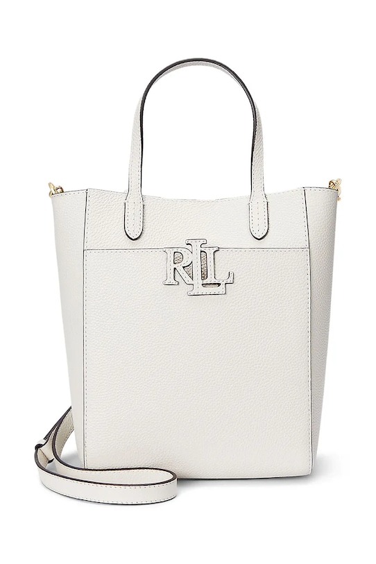 Кожаная сумочка Lauren Ralph Lauren кожа белый 431966760