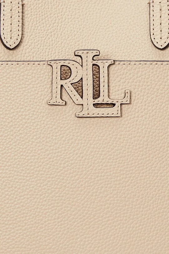 Кожаная сумочка Lauren Ralph Lauren 431966760 бежевый
