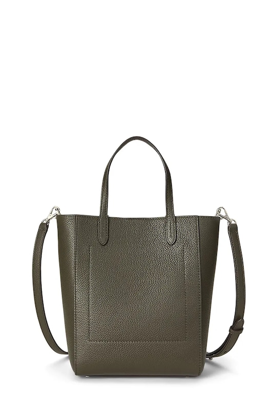 Akcesoria Lauren Ralph Lauren torebka skórzana 431966760 zielony