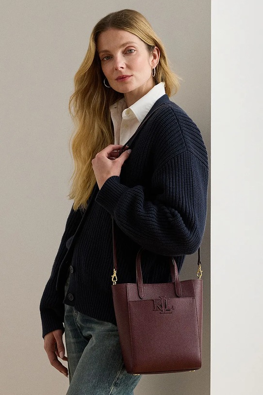 Kožená kabelka Lauren Ralph Lauren 431966760