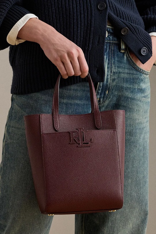 Kožená kabelka Lauren Ralph Lauren 431966760