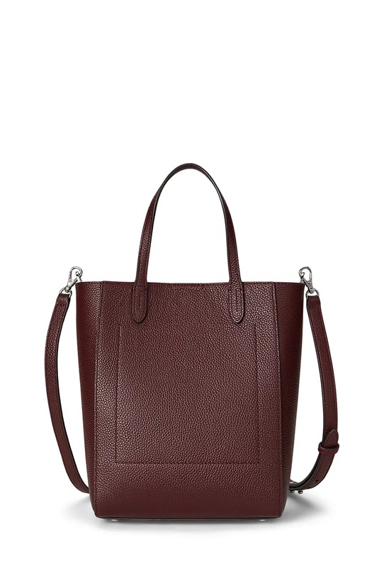 Doplnky Kožená kabelka Lauren Ralph Lauren 431966760 burgundské