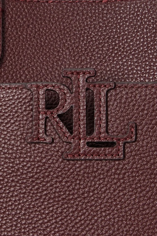 Kožená kabelka Lauren Ralph Lauren 431966760 burgundské