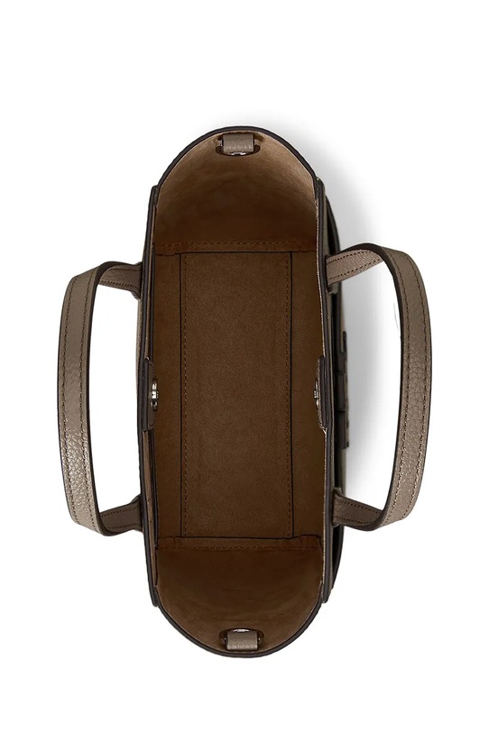 Kožená kabelka Lauren Ralph Lauren hnedá 431966760