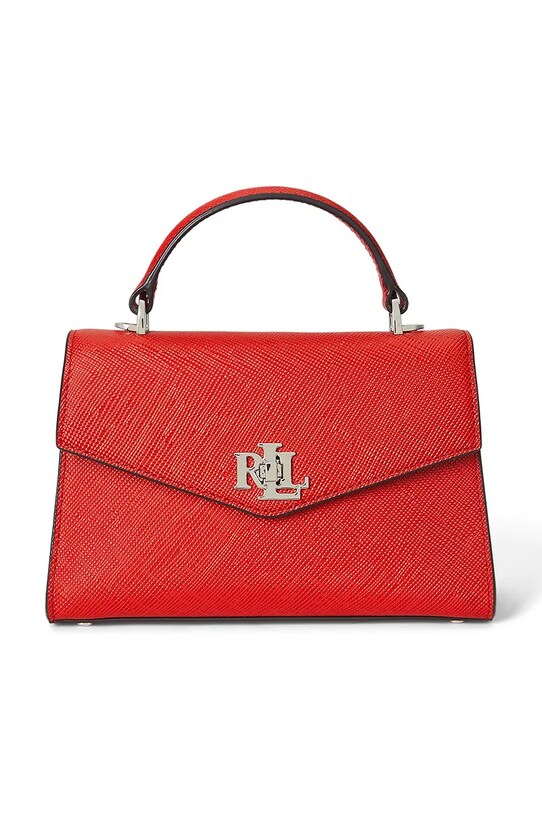 Lauren Ralph Lauren geantă de piele uni portocaliu 431966765