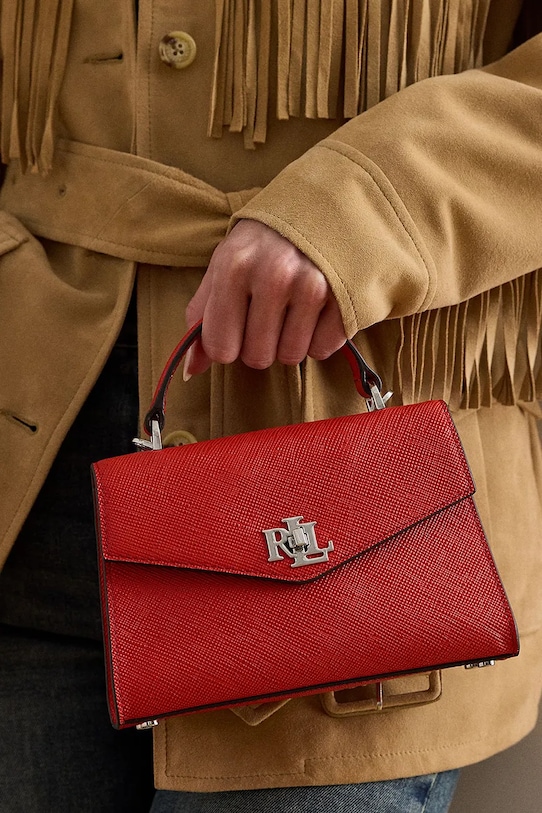 Usnjena torbica Lauren Ralph Lauren 431966765