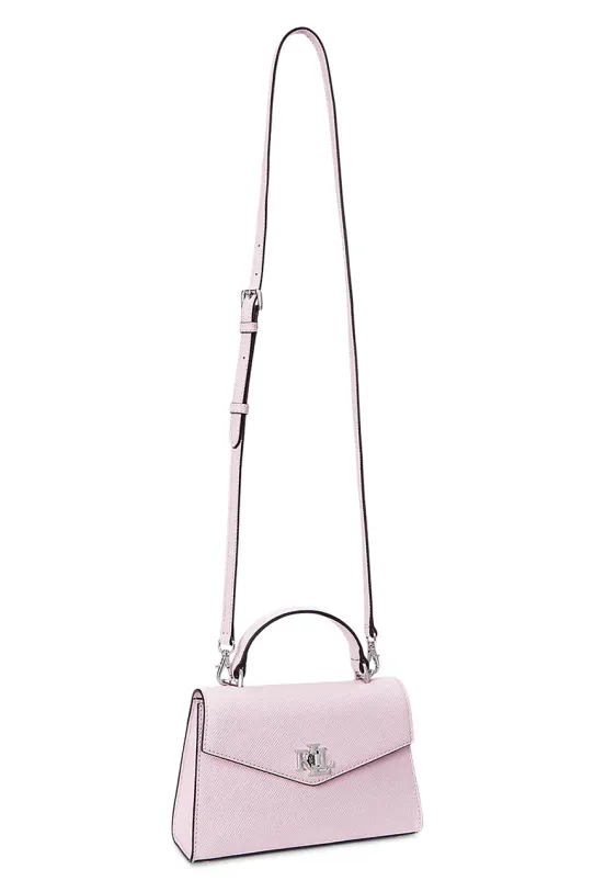 Lauren Ralph Lauren torebka skórzana 431966765 różowy SS25