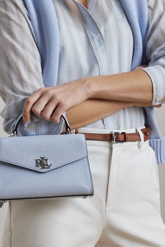 Kožená kabelka Lauren Ralph Lauren 431966765