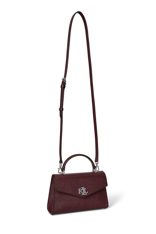 Kožená kabelka Lauren Ralph Lauren 431966765 burgundské AW25