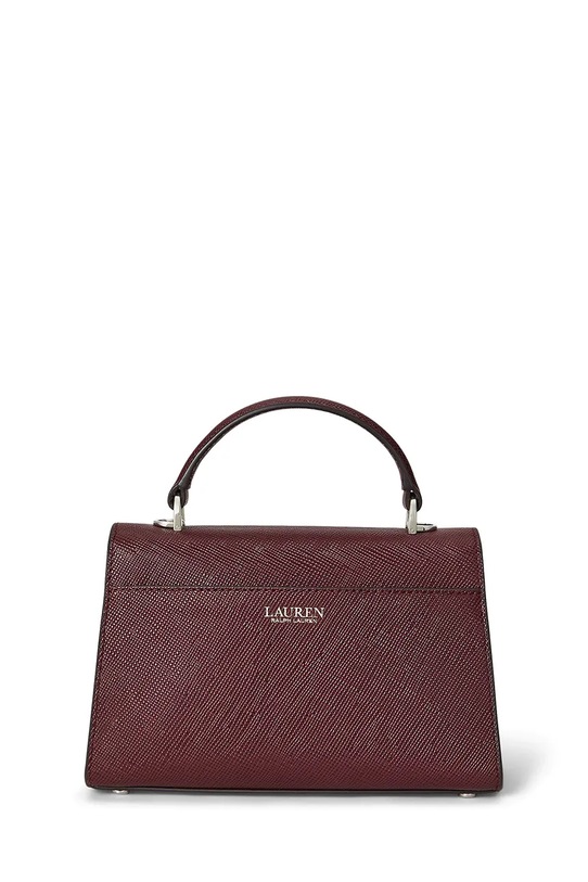 Doplnky Kožená kabelka Lauren Ralph Lauren 431966765 burgundské