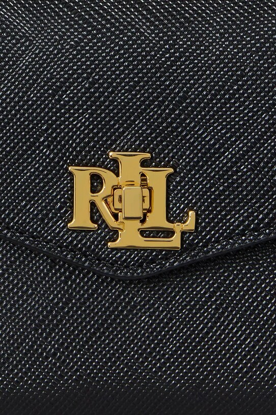 Lauren Ralph Lauren torebka skórzana 431966765 czarny