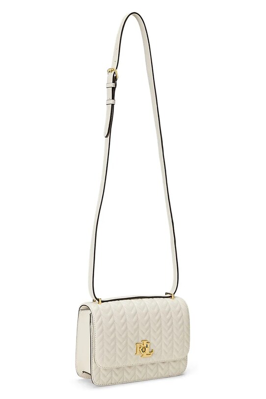 Δερμάτινη τσάντα Lauren Ralph Lauren 431966768 λευκό SS25