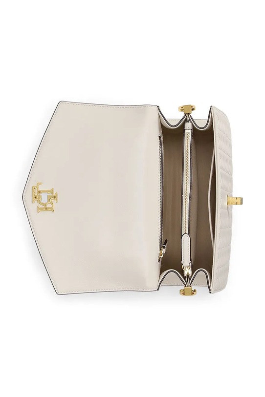 Kožená kabelka Lauren Ralph Lauren bílá 431966768