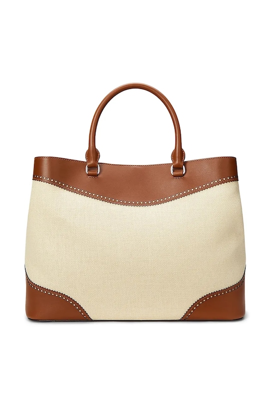 Dodaci Lauren Ralph Lauren shopper torba za žene kožna 431966776 bež
