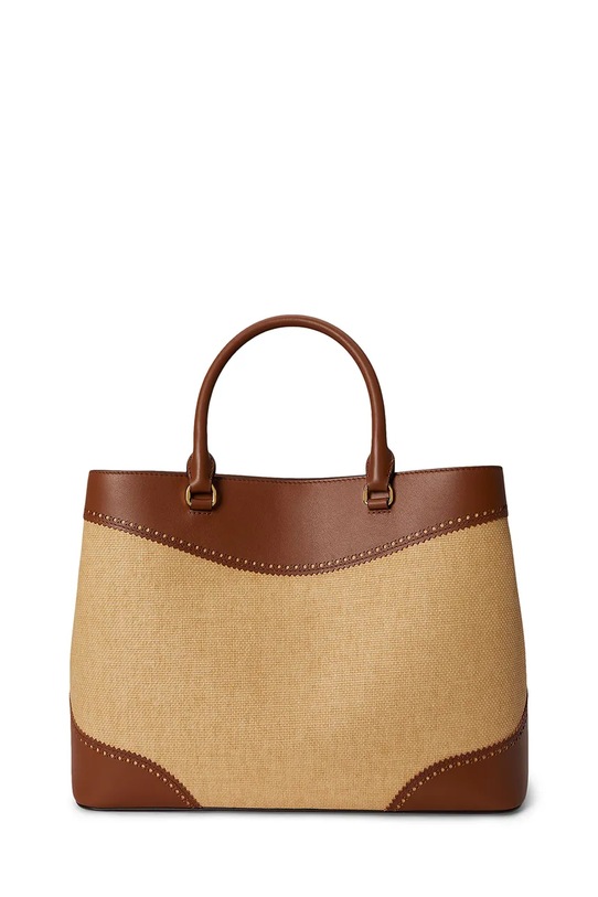 Lauren Ralph Lauren torebka shopper damska skórzana 431966776 brązowy SS26