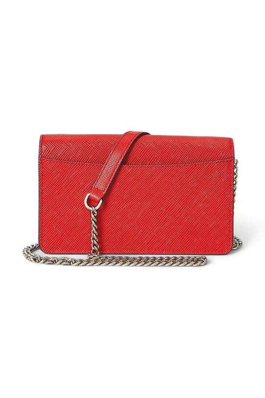 Doplňky Kožená kabelka Lauren Ralph Lauren 432966784 oranžová