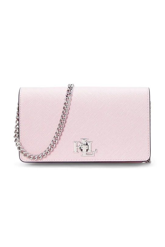 Lauren Ralph Lauren torebka skórzana skóra licowa różowy 432966784