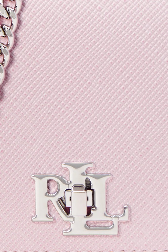 Lauren Ralph Lauren torebka skórzana 432966784 różowy