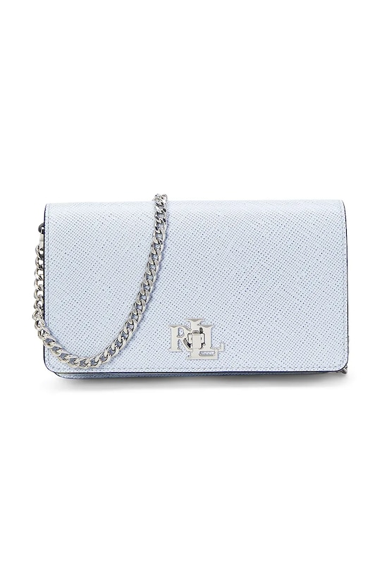 Lauren Ralph Lauren borsa a mano in pelle pelle fiore blu 432966784